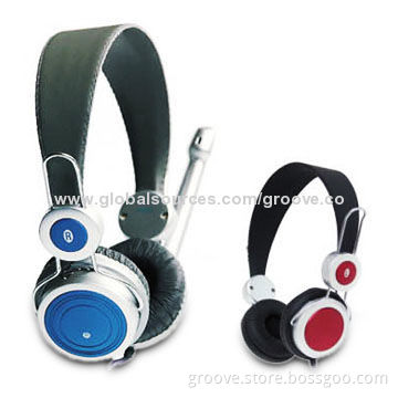 PC Headsets with Microphone for Computer, 2.5m Cable Length, 3.5mm Plug